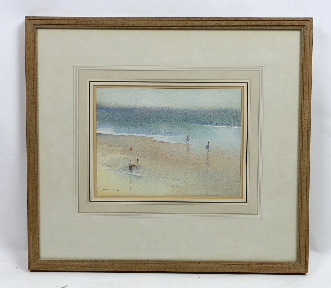 Sir William Russell Flint RA PRWS (British, 1880-1969), ‘From a window in Tenby’ (An Essay in Simplicity), watercolour, 18 x 24.5cm